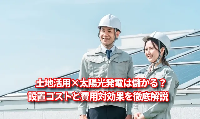 土地活用×太陽光発電は儲かる？設置コストと費用対効果を徹底解説